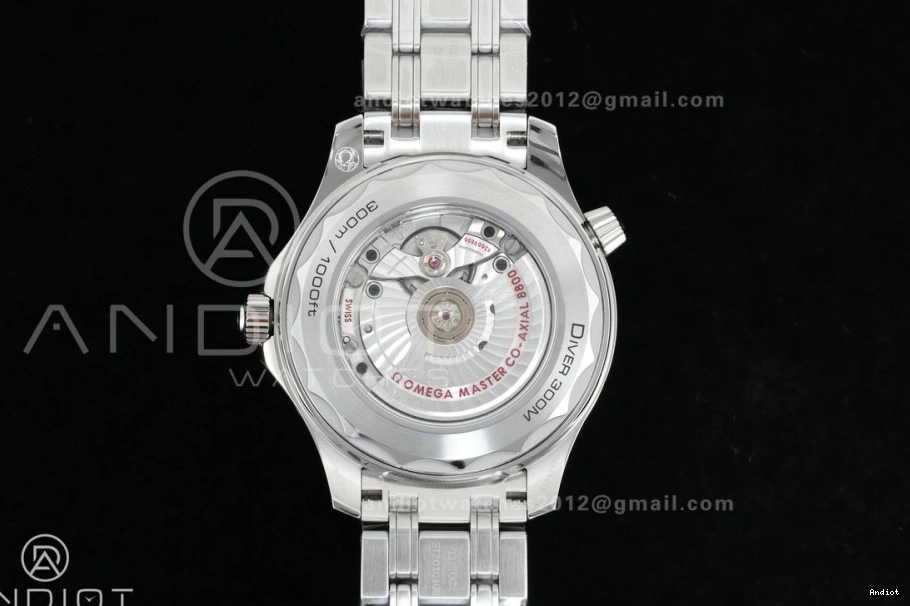 1:1 Edition Black Seamaster Bezel Clone Super Ceramic Asian Dial V4 Best 8800 Diver SS Black On VSF Bracelet 300M 0106